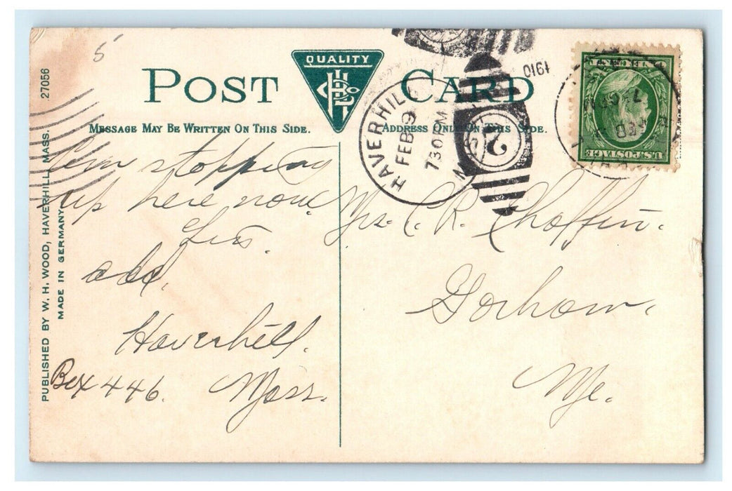 c1910 Pentucket Club House, Haverhill Massachusetts MA Antique Postcard