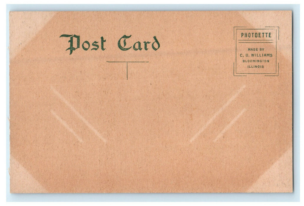 c1910s Court House, Peoria, Illinois IL Antique Unposted Postcard