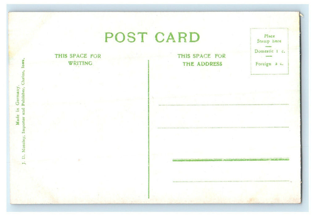 c1910s Court House, Clarion, Iowa IA Antique Unposted Postcard