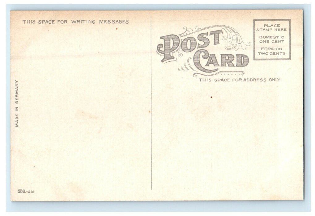 c1920 Lincoln's Library Springfield Illinois IL Unposted Antique Postcard