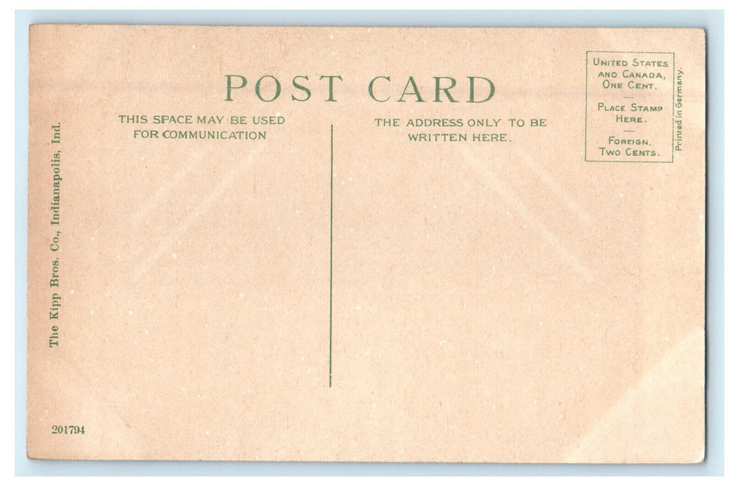 c1910s Union Railroad Station, Indianapolis Indiana Unposted Antique Postcard