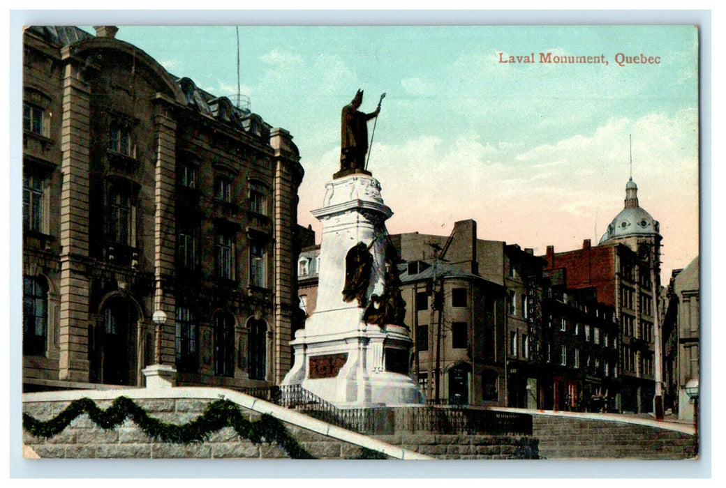 c1905s Laval Monument Quebec Canada CA Unposted EP Charlton & Coy LTD Postcard