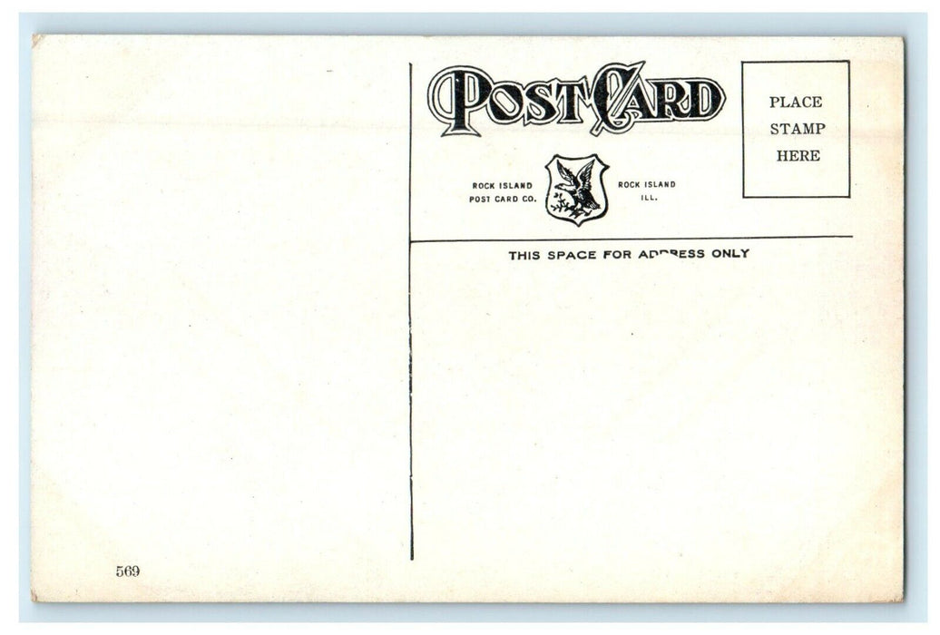 The Ferry Davenport Steamboat Between Rock Island And Davenport IA Postcard