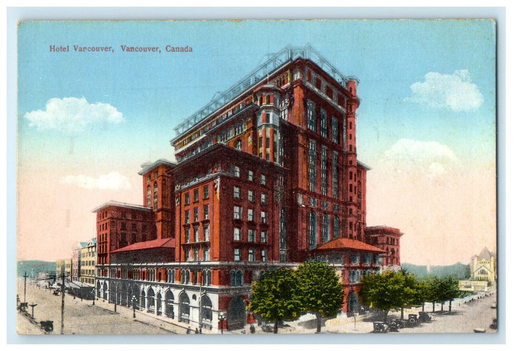 c1910 Hotel Vancouver, Vancouver BC Canada CA Foreign Unposted Postcard