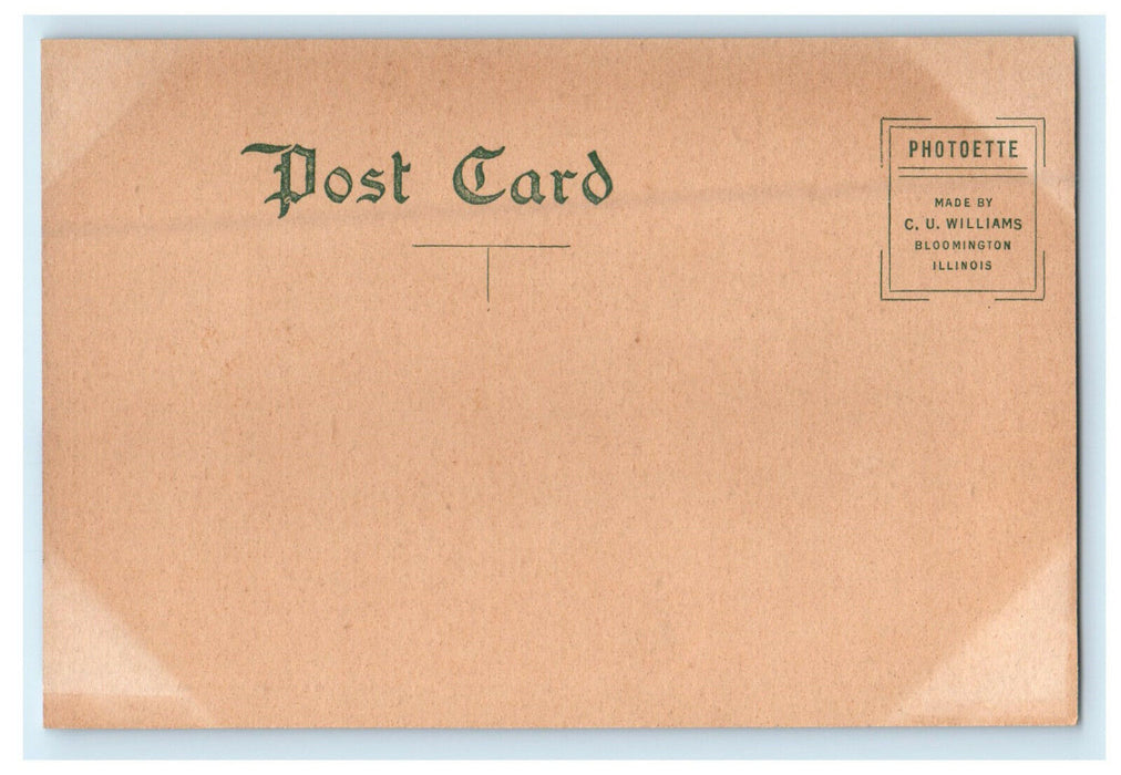 c1910s Coliseum Peoria Illinois IL Antique Unposted Photoette Postcard