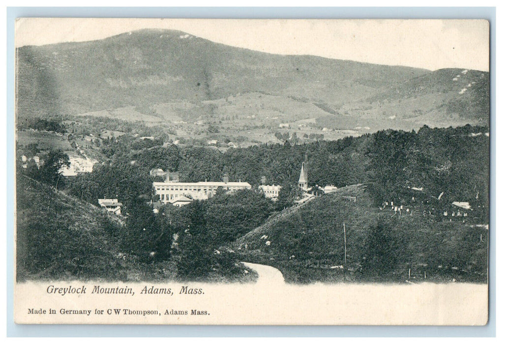 c1900s Greylock Mountain Adams, Massachusetts MA PMC Unposted Postcard