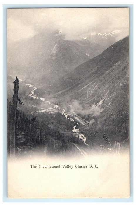 c1910 The Illecillewaet Valley Glacier, BC Canada CA Unposted Postcard