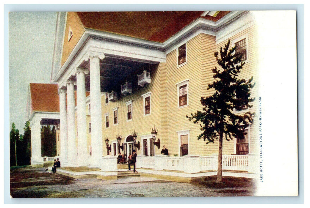 c1905s Lake Hotel - Front, Yellowstone Park Haynes Photo Postcard