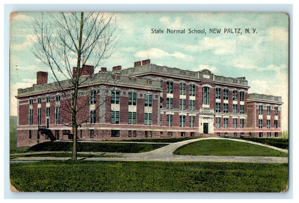 c1910's View Of State Normal School New Paltz New York NY Antique Postcard