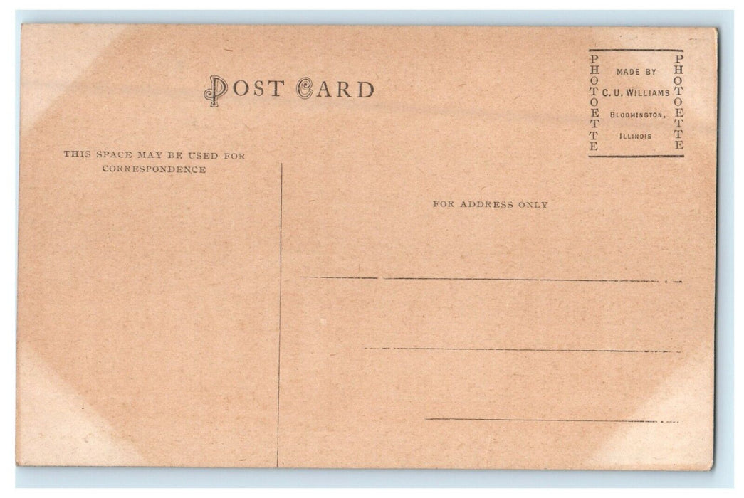 c1910's Seeley Memorial Y.M.C.A Mt. Pleasant Iowa IA, C.U. Williams Postcard