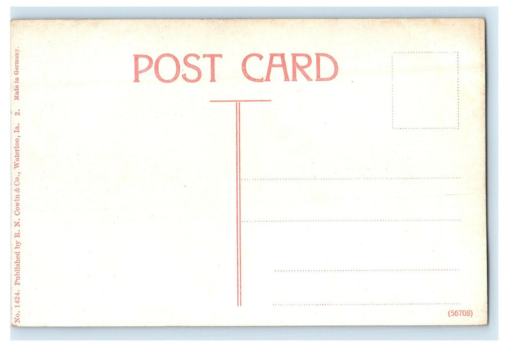 c1910s Court House, Waterloo, Iowa IA Unposted Antique Postcard