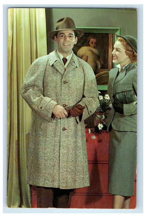 1953 Gigliotti's Fine Coat Store Alpagora Advertising Connellsville PA Postcard