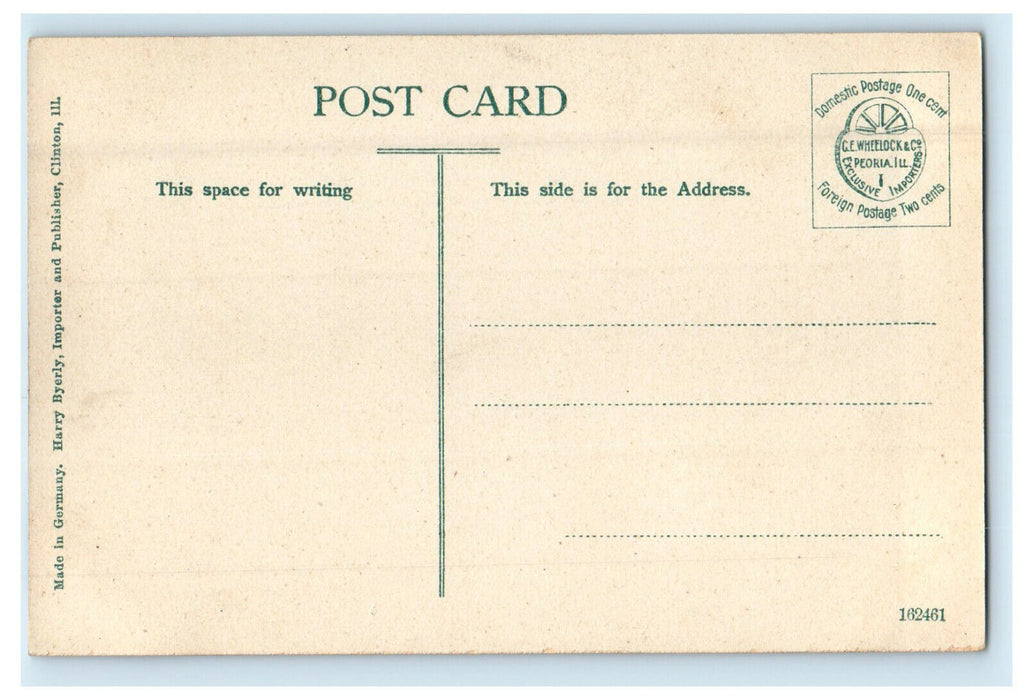 c1910s Court House, Clinton Illinois IL Unposted Antique Postcard