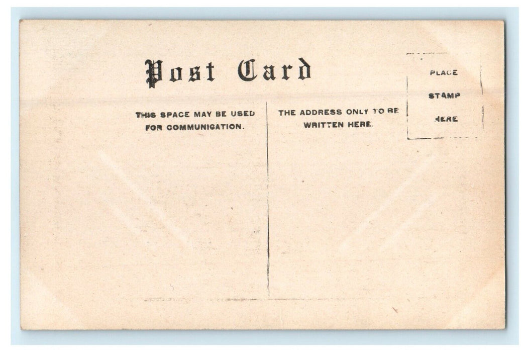 c1910's Champaign Illinois IL, Post Office Scene Street Dirt Rock Postcard