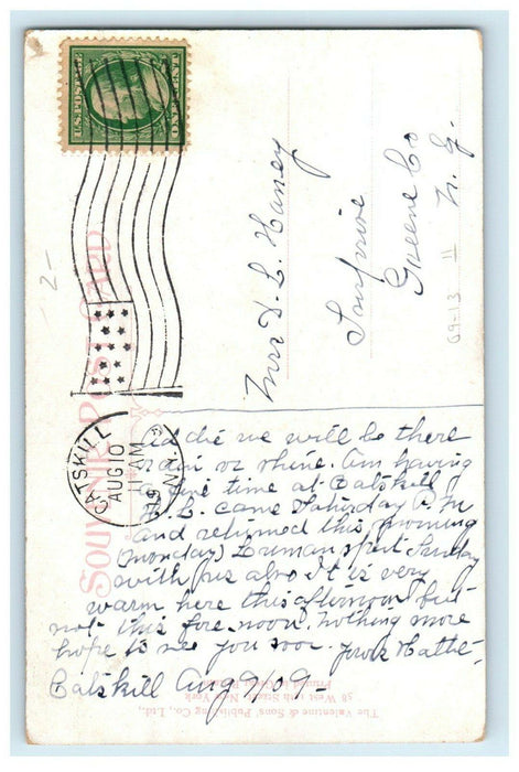 1909 Second Reformed Church Kingston New York NY Posted Antique Postcard
