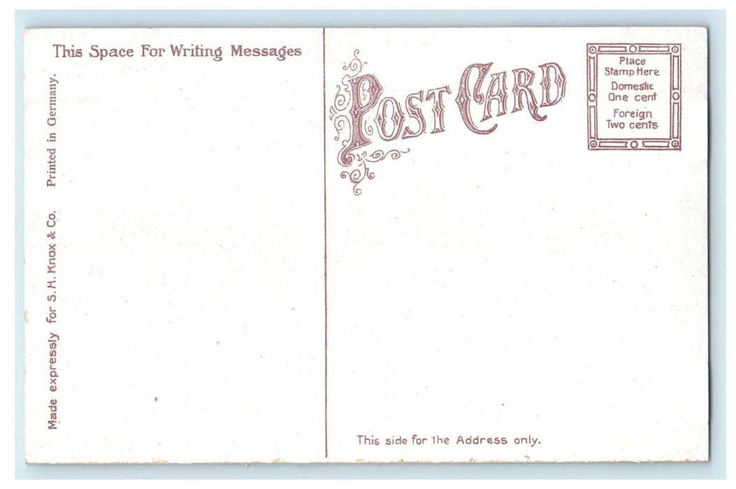 c1910's Free Public Library Burlington Iowa IA Unposted Antique Postcard