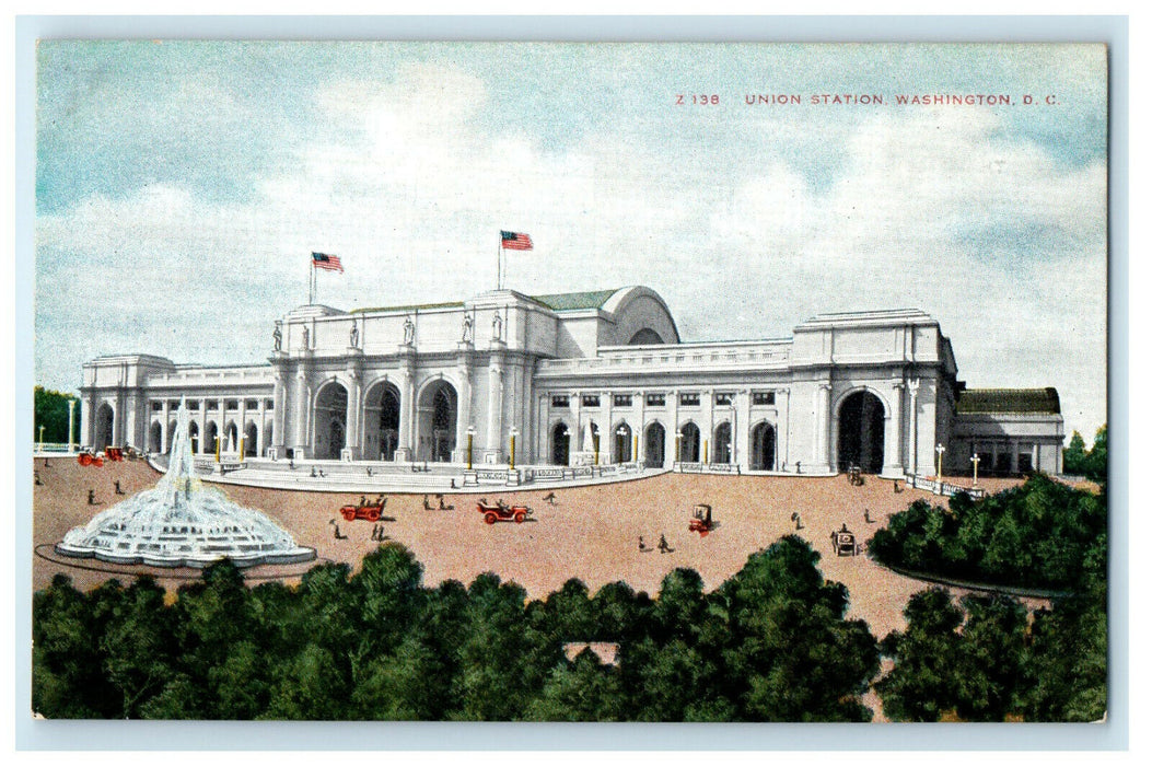 c1910s Union Station, Washington DC Unposted Antique Postcard
