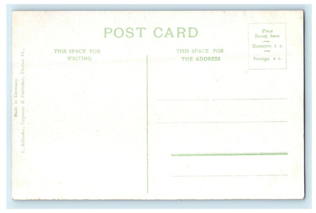 c1910's View Of Y. M. C. A Building Scene Street Pontiac Illinois IL Postcard