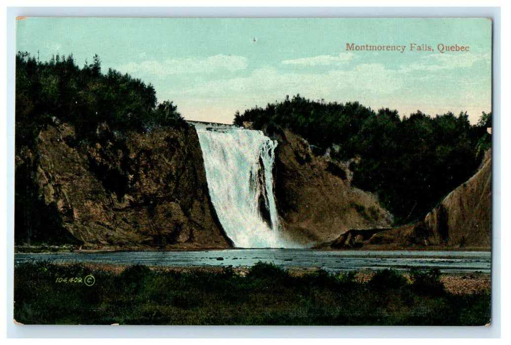 c1910 Montmorency Falls Quebec Canada CA Unposted Foreign Postcard