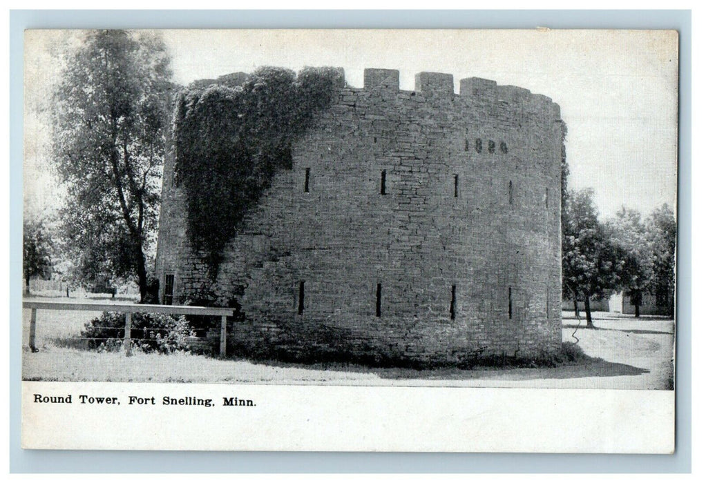 c1910's View Of Round Tower Fort Snelling Minnesota MN Antique Postcard