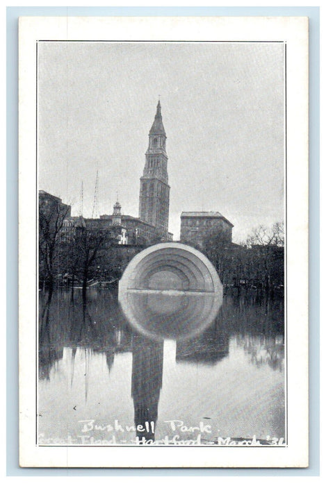 c1905 Bushnell Park Great Flood Hartford Connecticut CT Unposted Postcard