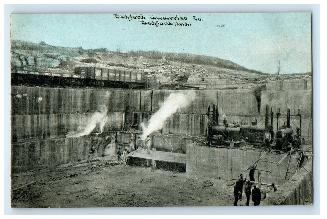 c1910s Bedford Quarries Co. Bedford Indiana IN Antique Photoette Postcard