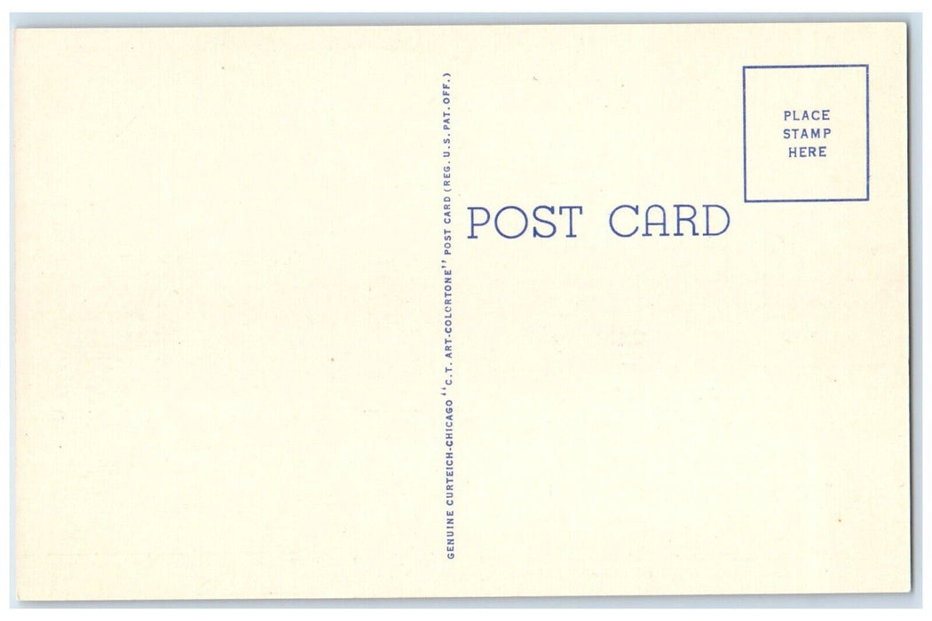 c1940 Michigan State Auto Ferry City Cheboygan Mackinaw St. Ignace MI Postcard
