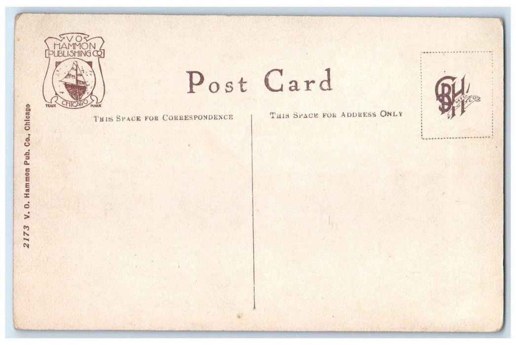 c1910's Where Rail And Water Meet At St. Ignace Michigan MI, Steamer Postcard