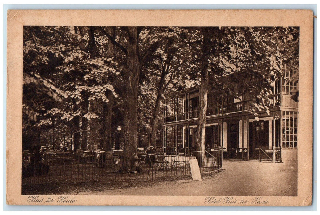 c1910 Hotel Huis ter Heide Utrecht Netherlands Posted Antique Postcard