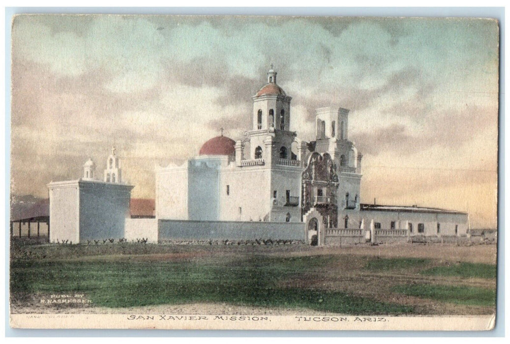 c1910's View Of San Xavier Mission Tucson Arizona AZ Unposted Antique Postcard