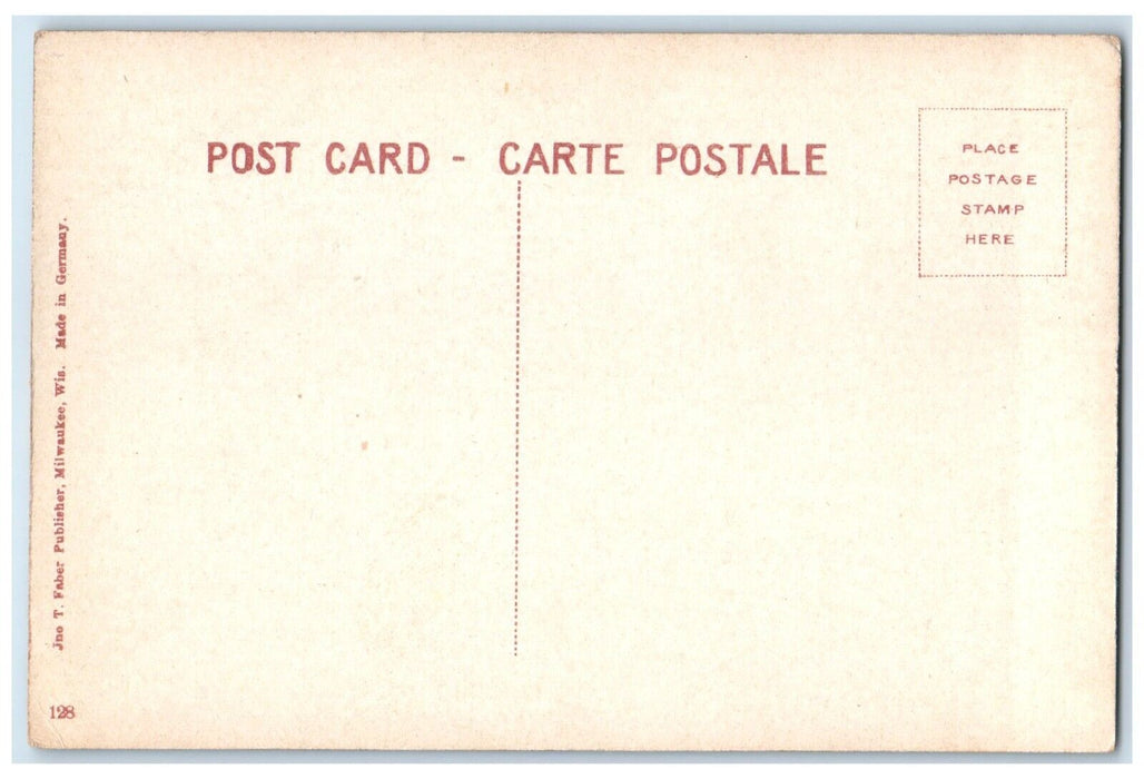 c1910 Steamer Pere Marquette Excursion Milwaukee Harbor Ship Wisconsin Postcard