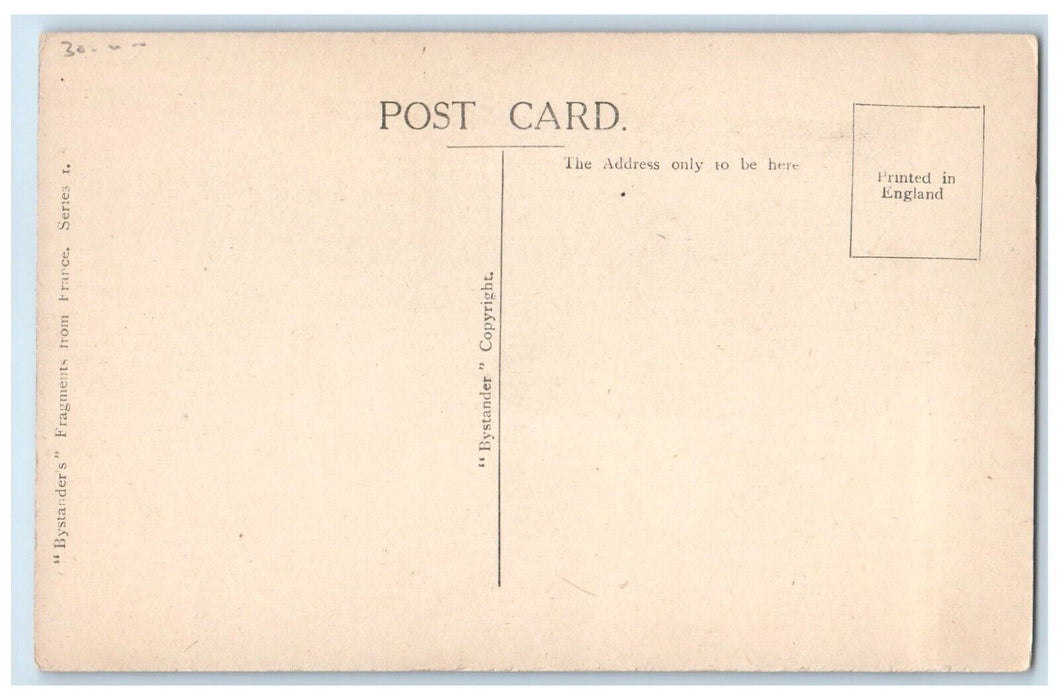 c1910s Military Soldier Hiding WWI Humor Bruce Bains Father Antique Postcard