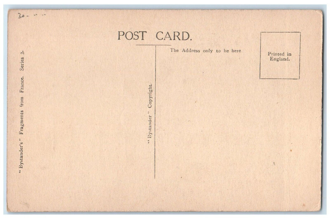 c1910's Hiding Military Soldier WWI Humor Bruce Bains Father Unposted Postcard