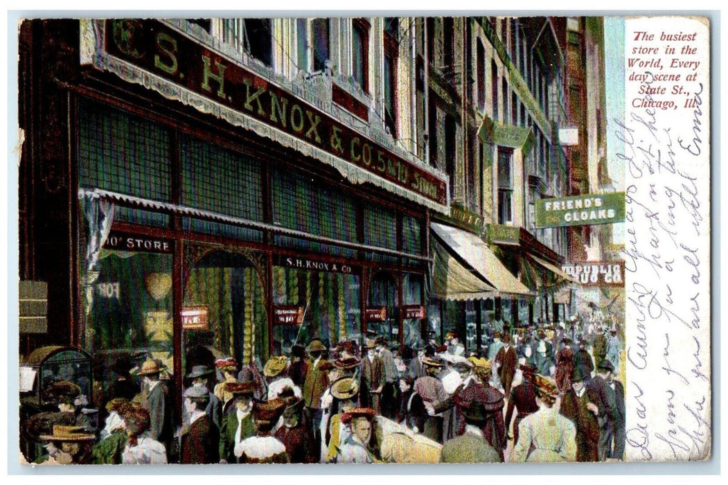 1907 Busiest Store World SH Knox Co Store Chicago Illinois IL Unposted Postcard