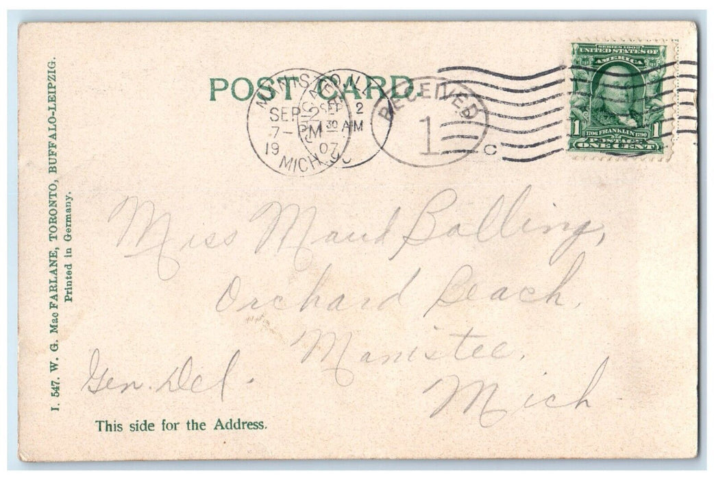 1907 Aerial View Tribune Building Chicago Illinois IL Vintage Antique Postcard