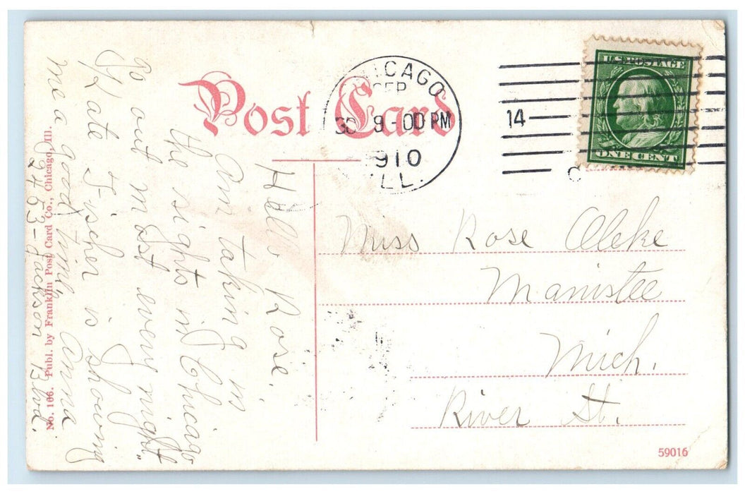 1910 Hospital St. Anthony De Padua Marshall Boulevard Chicago Illinois Postcard