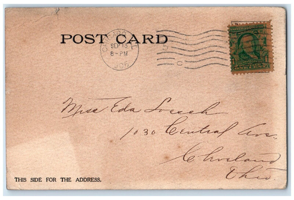 1906 Sing Song Montgomery Ward Co Building Chicago Illinois IL Vintage Postcard