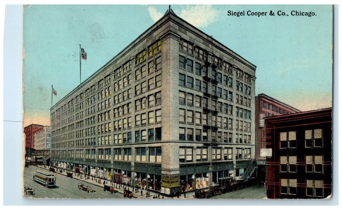 1912 Siegel Cooper Co. Big Store Exterior Building Chicago Illinois IL Postcard