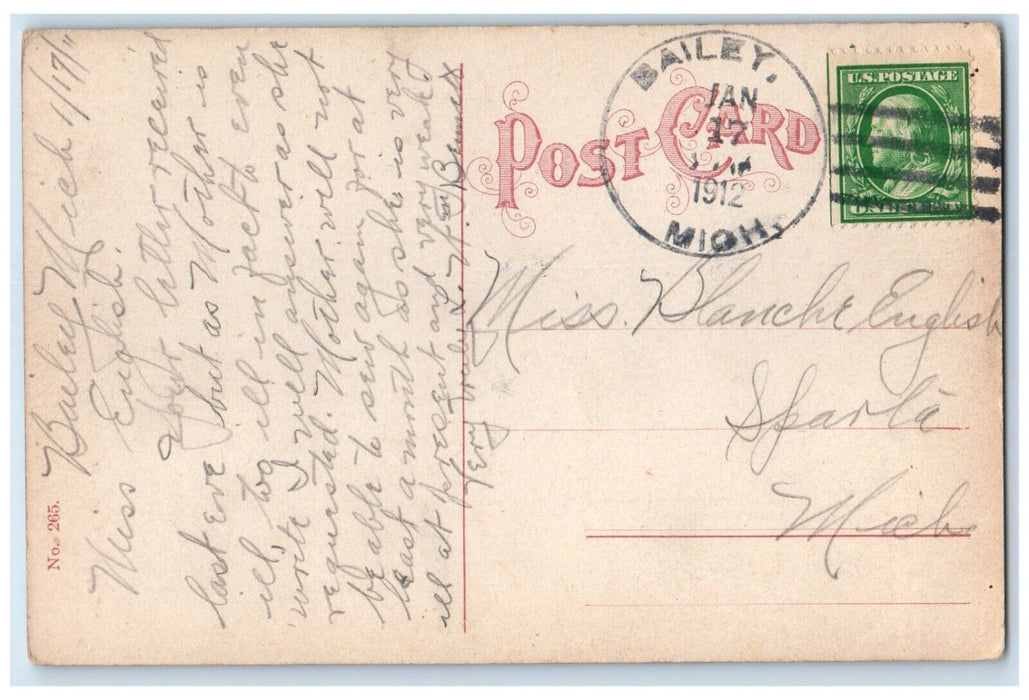 1912 Aerial View Monadnock Building Dearborn Chicago Illinois IL Posted Postcard