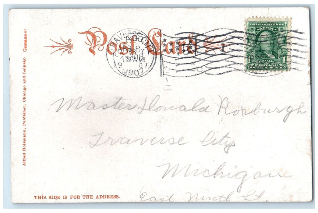 1907 Marshall Field Corner State Washington Street Chicago Illinois IL Postcard
