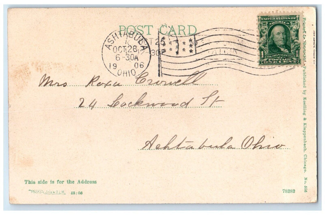 1906 Jackson Park Beach Sunday Afternoon Chicago Illinois IL Vintage Postcard