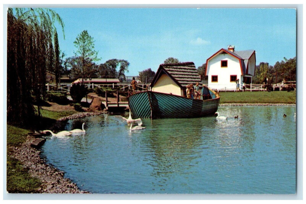 Fort Wayne Children's Zoological Gardens Fort Wayne IN, Boat House Postcard