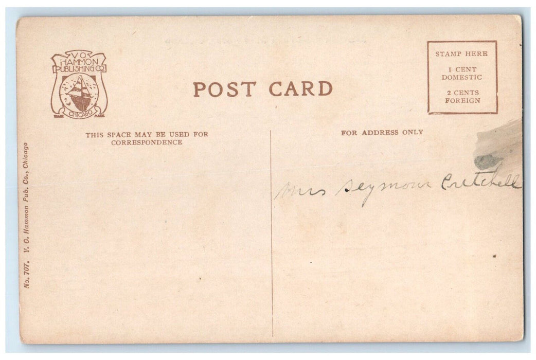 1910 Jackson Park From Boat House Chicago Illinois IL Vintage Vo Hammon Postcard