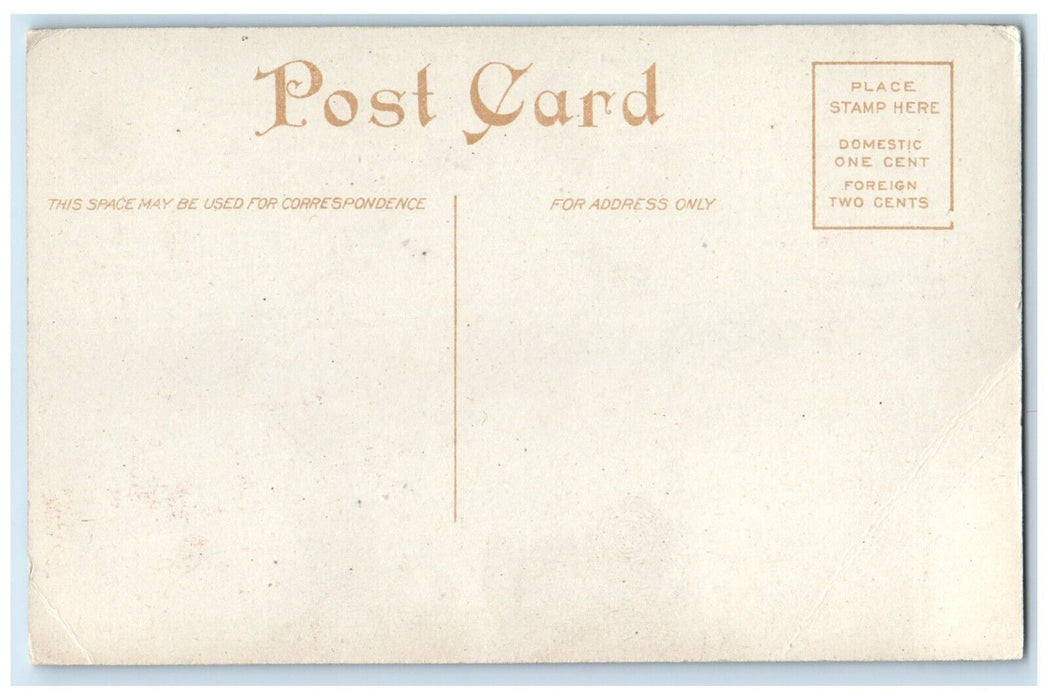 c1910 St John German Catholic Church New Parsonage Vincennes Indiana IN Postcard