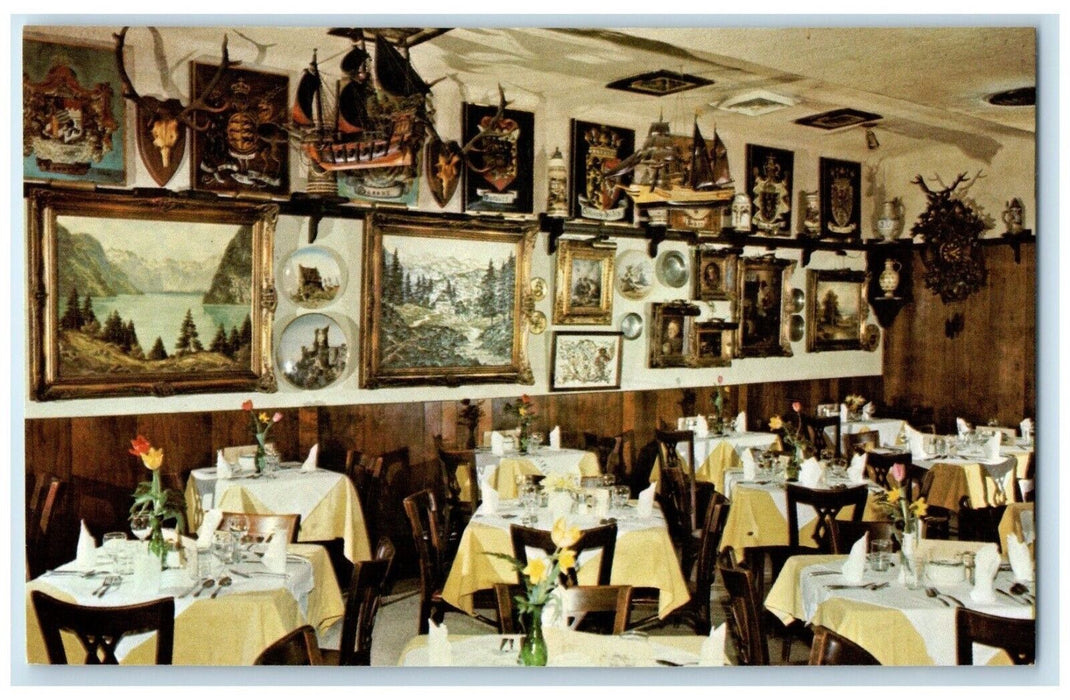c1960 Gemuetlichkeit Old Europe Restaurant Rathskeller Washington DC Postcard