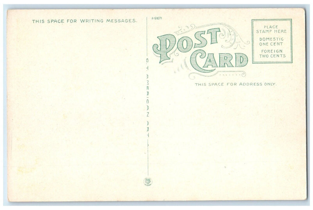 c1920 Main Street East From Neil Exterior Building Champaign Illinois Postcard