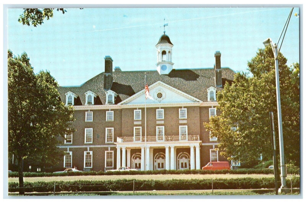 c1960 Illini Union Student Center Cafeteria Exterior Building Illinois Postcard