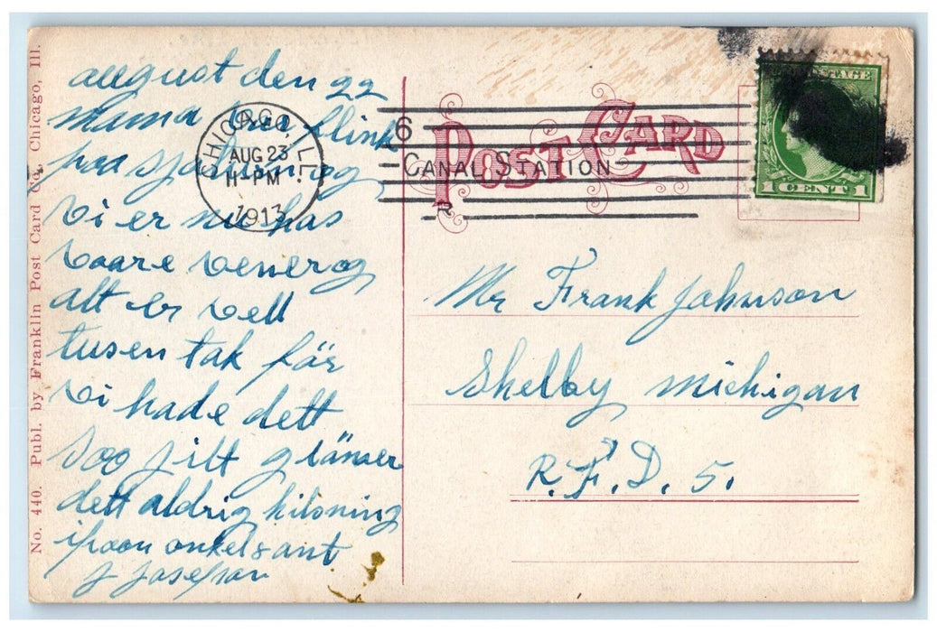 1913 White City Amusement Park Road South Park Avenue Chicago Illinois Postcard