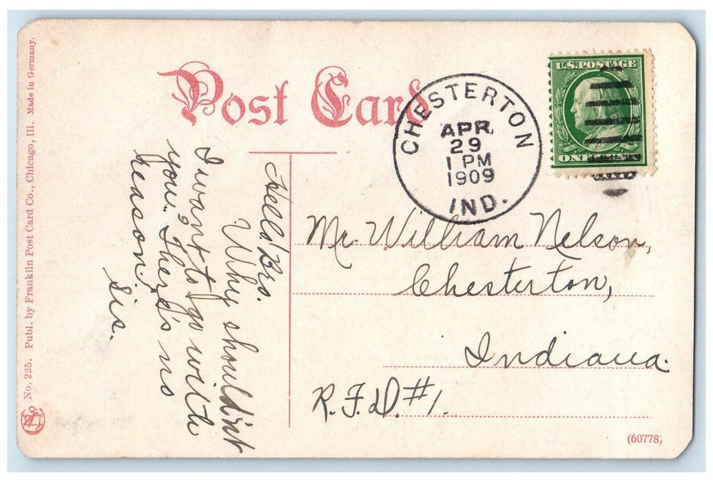 1909 Presbyterian Hospital Congress Wood Sts. Exterior Chicago Illinois Postcard