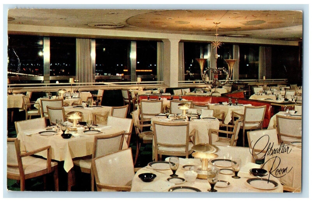 1959 Stouffer's Gibraltar Room Prudential Building Chicago Illinois IL Postcard